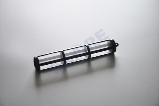 Molded Plastic Filters For Automotive Industry Filtration Parts molded with synthetic mesh and metallic meshes