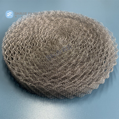 Rolled Corrugated Stainless Steel Wire Mesh Strainer for Fuel Filter, Knitted Metal Mesh
